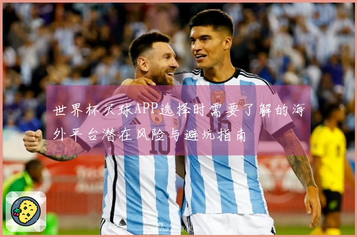 世界杯买球APP选择时需要了解的海外平台潜在风险与避坑指南
