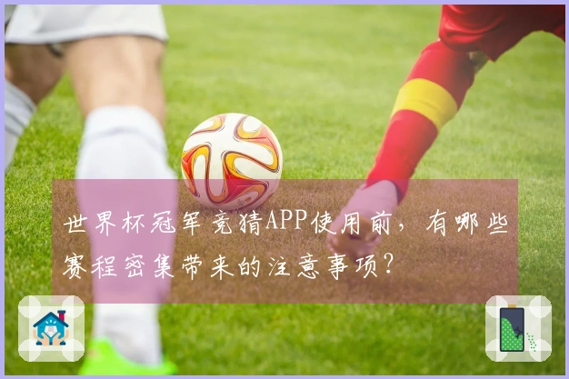 世界杯冠军竞猜APP使用前，有哪些赛程密集带来的注意事项？